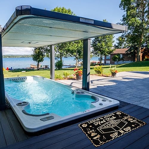 Miniatura 8 de V VIBEPY Felpudo personalizado para bañera de hidromasaje, decoración de bañera de hidromasaje, decoración de bañera, decoración de baño, felpudo de