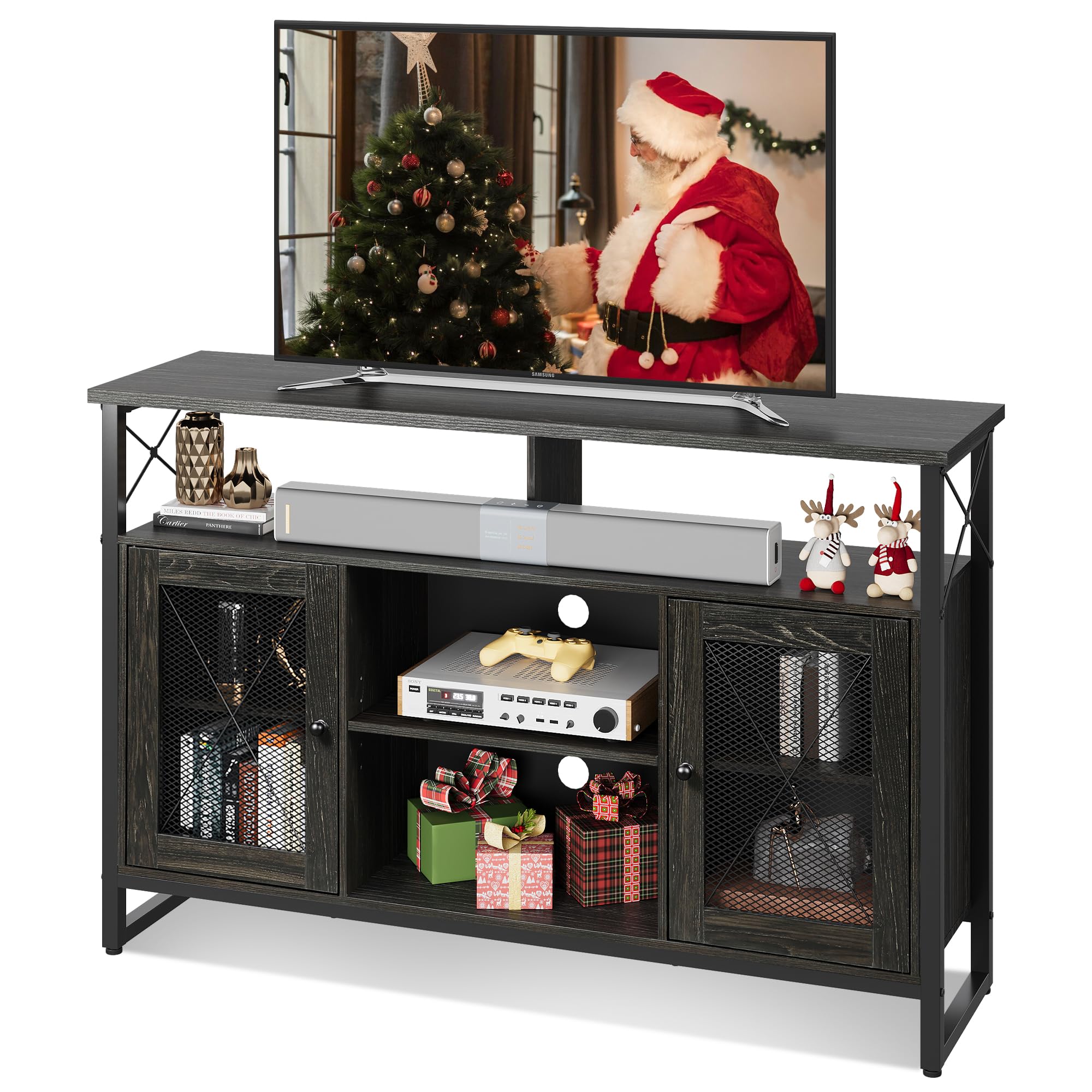 Snapklik.com : WLIVE TV Stand 55 Inch TV,Tall Entertainment Center