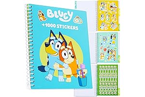 Kids Activity Bluey Sticker Book with Over 1000 Stickers for Fun!