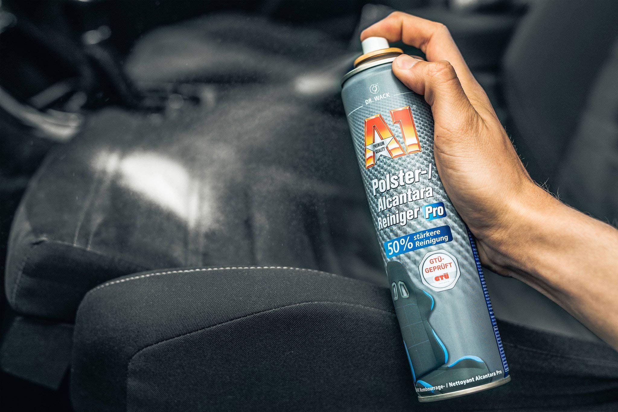 6X 400ml Dr. Wack A1 Polster-Reiniger Pro, Polsterreiniger für Autositze, Kfz Sitzreiniger, Polsterschaum, Flecken und Gerüche aus Polstern entfernen