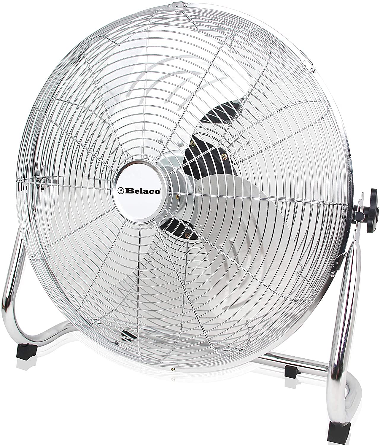 Buy Metal floor fan 18" High velocity chrome gym free stand fan cooling
