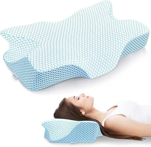 Miniatura 1 de Anvo Almohada cervical para aliviar el dolor de cuello - Almohada para el dolor de cuello y hombros - Almohadas cervicales para aliviar el dolor de