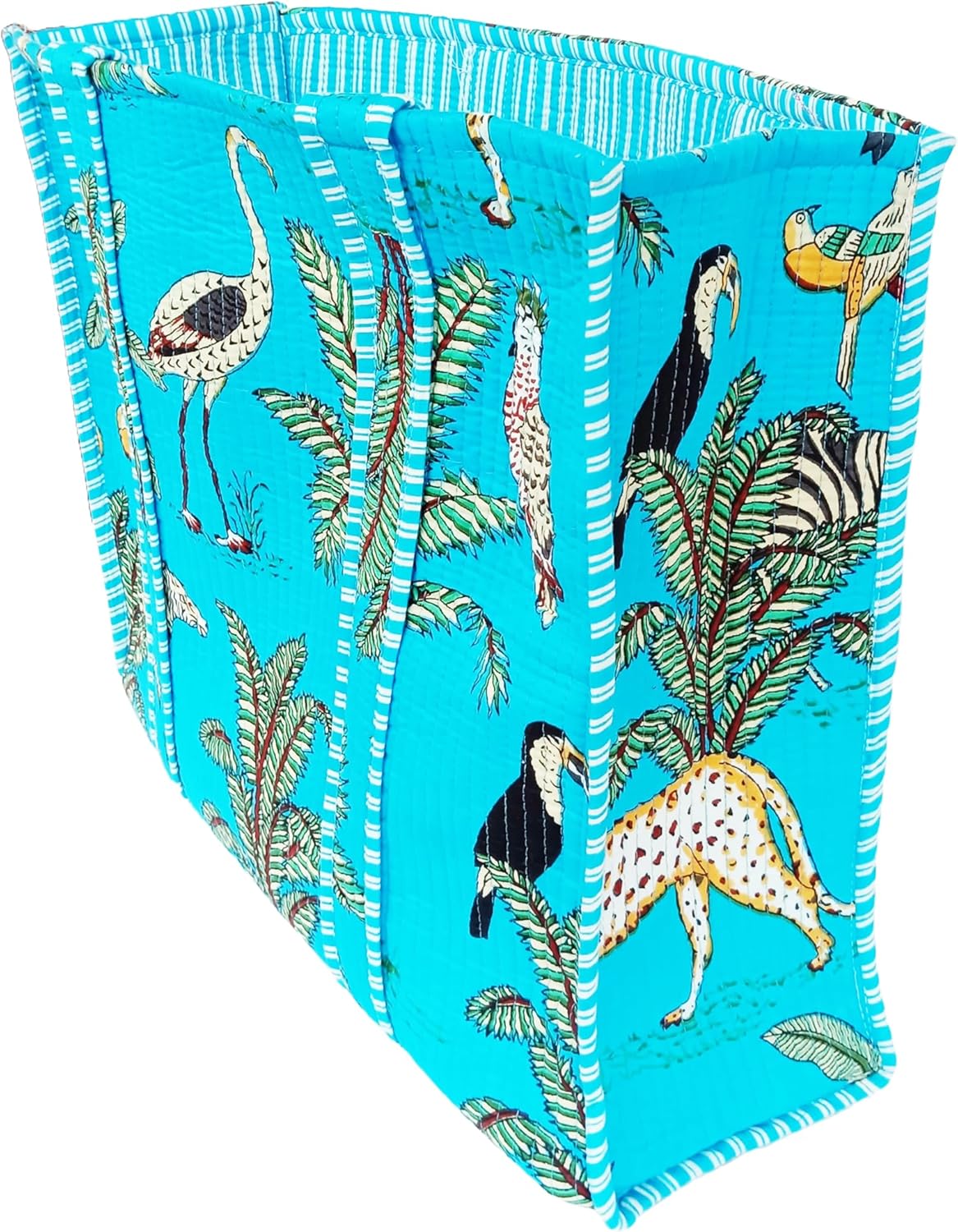 Rastogi Handicrafts Quilted Cotton Women Beautiful Printed Grocery Shopping Bag, Shoulder Bag, Tote Bag, Travel Bags