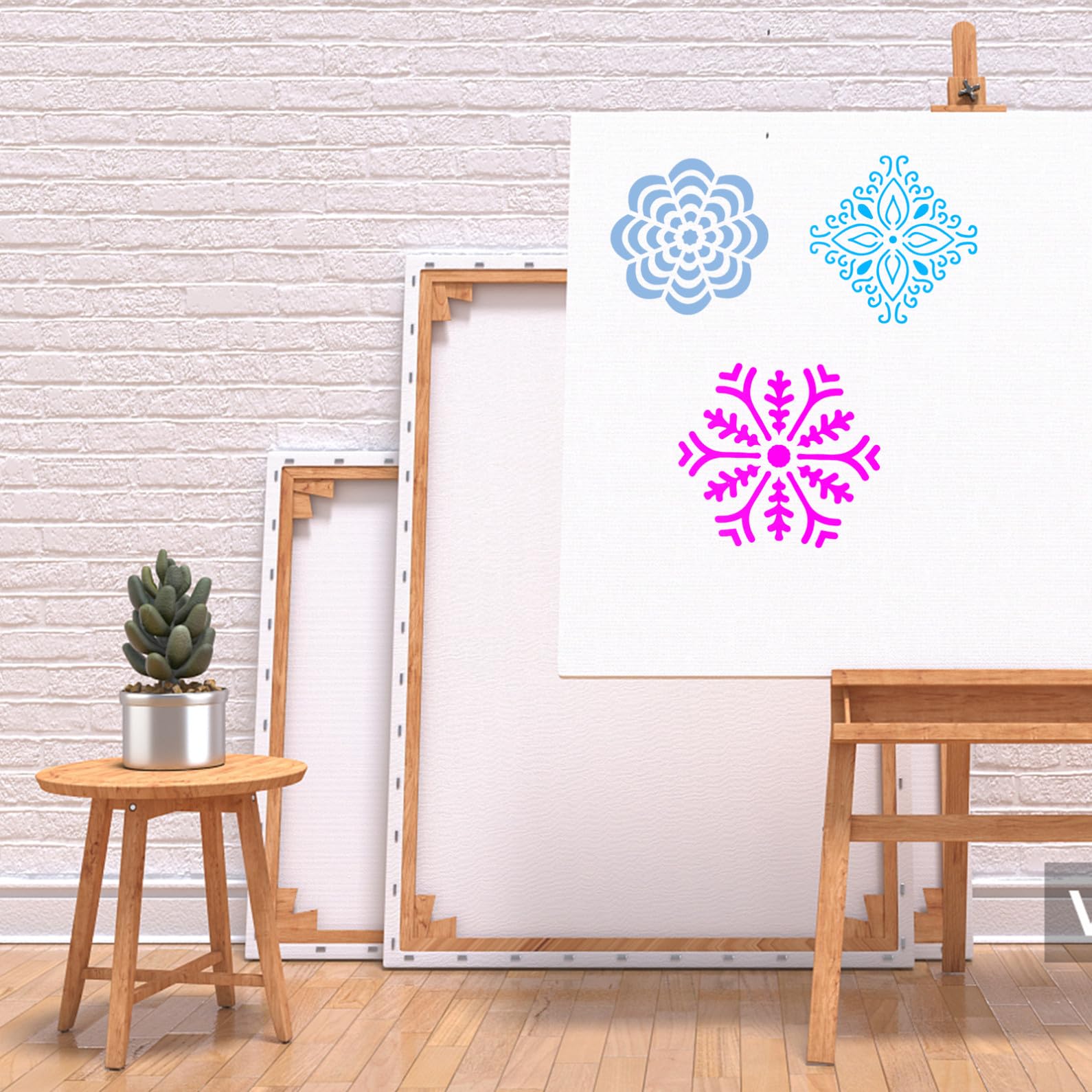 EXCEART 168pièces Pochoirs Mandala Réutilisables Pour Peinture Outils Créatifs Pour Décorations Artistiques Et Projets Manuels