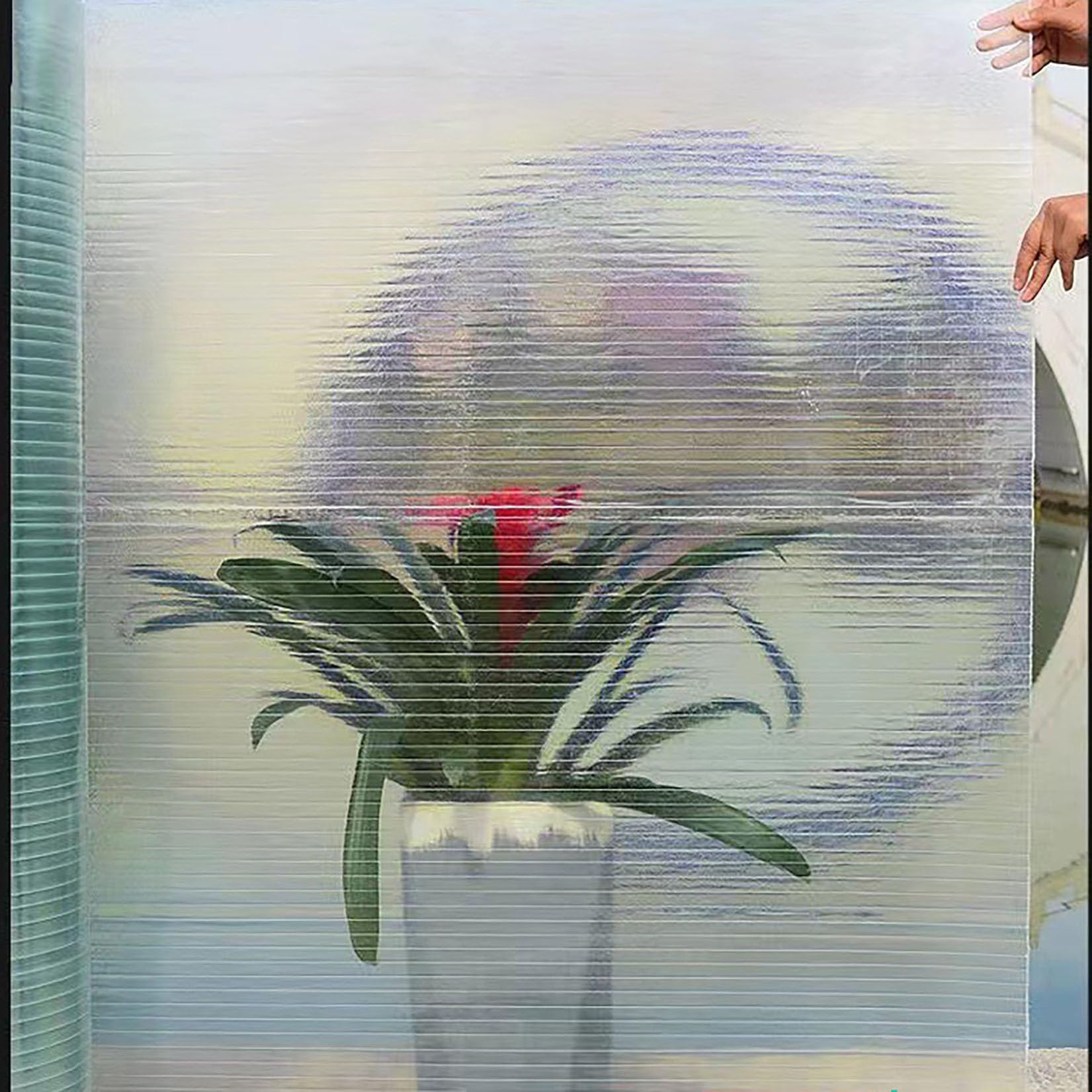 1x3m Planchas policarbonato Transparente 1.2mm Planchas de Cubiertas,Panel Aislamiento Fibra de Vidrio,Fácil de Cortar,Protección UV para Cochera Cubierta Toldo,Invernadero Terraza