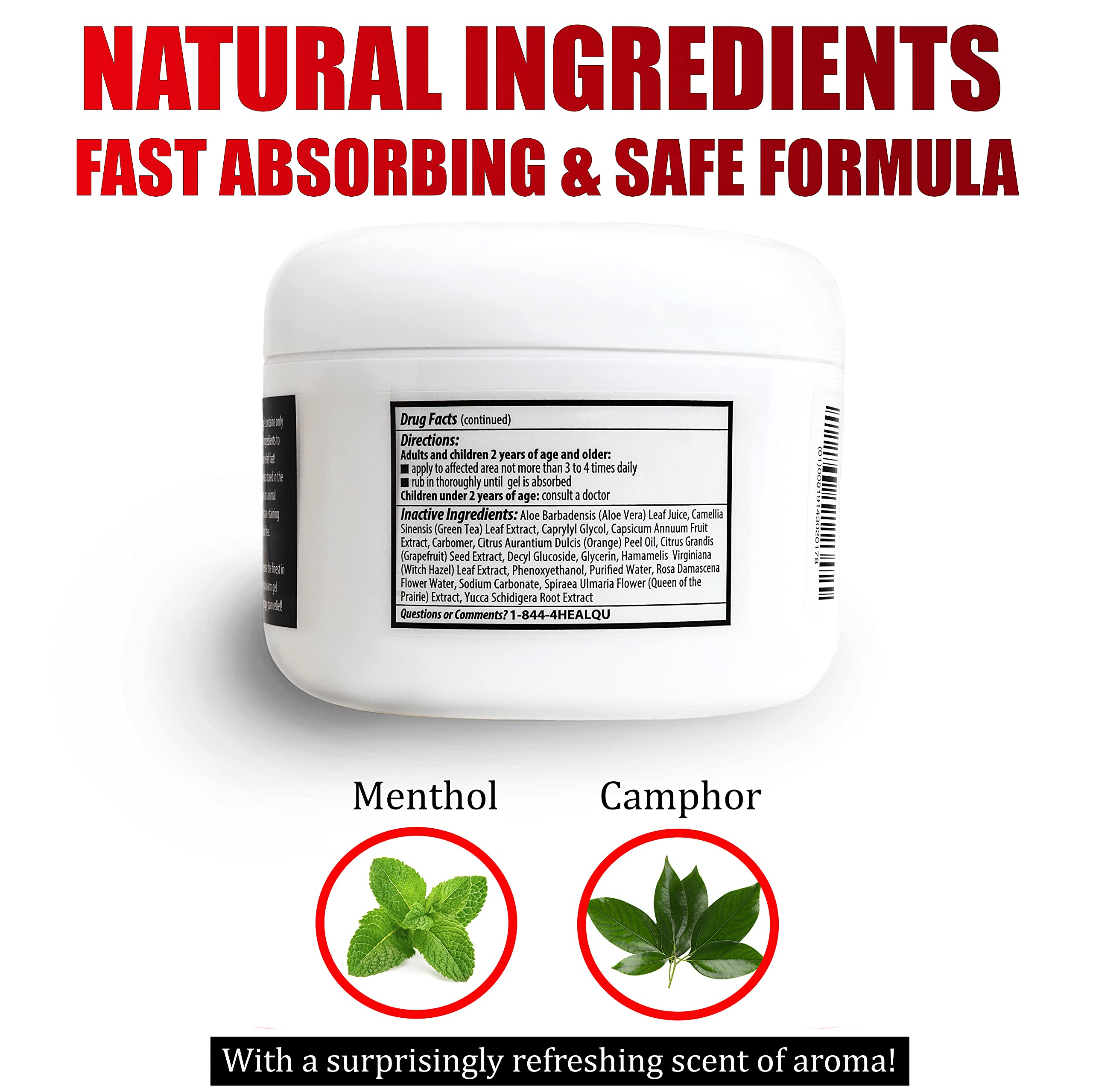 Joint & Muscle Pain Relief Cream 8oz Natural Warm Pain Relief Therapy