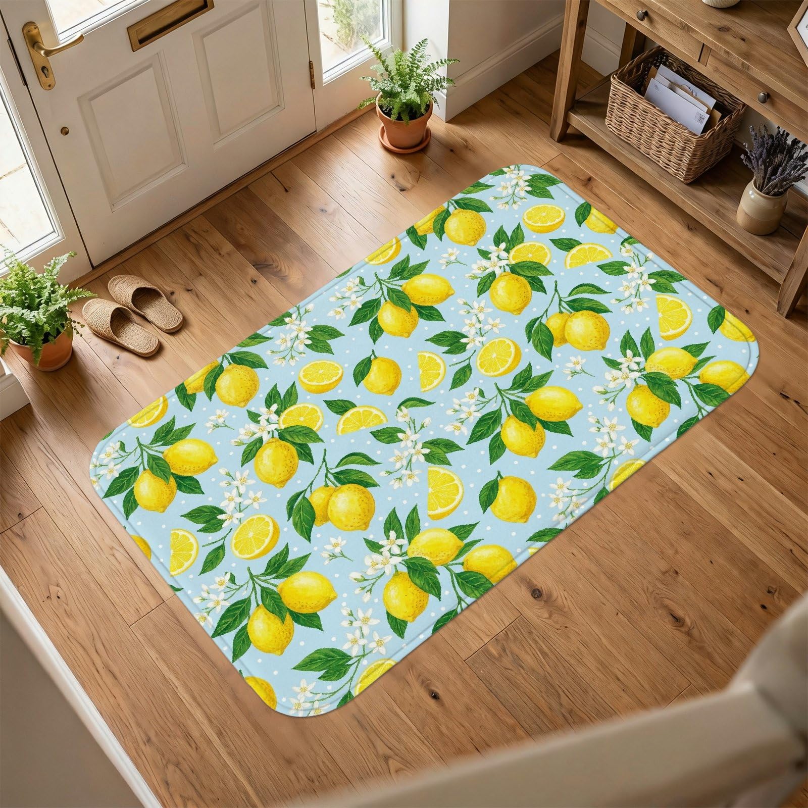 Tapis de sol citron pour sublimer votre cuisine et entrée