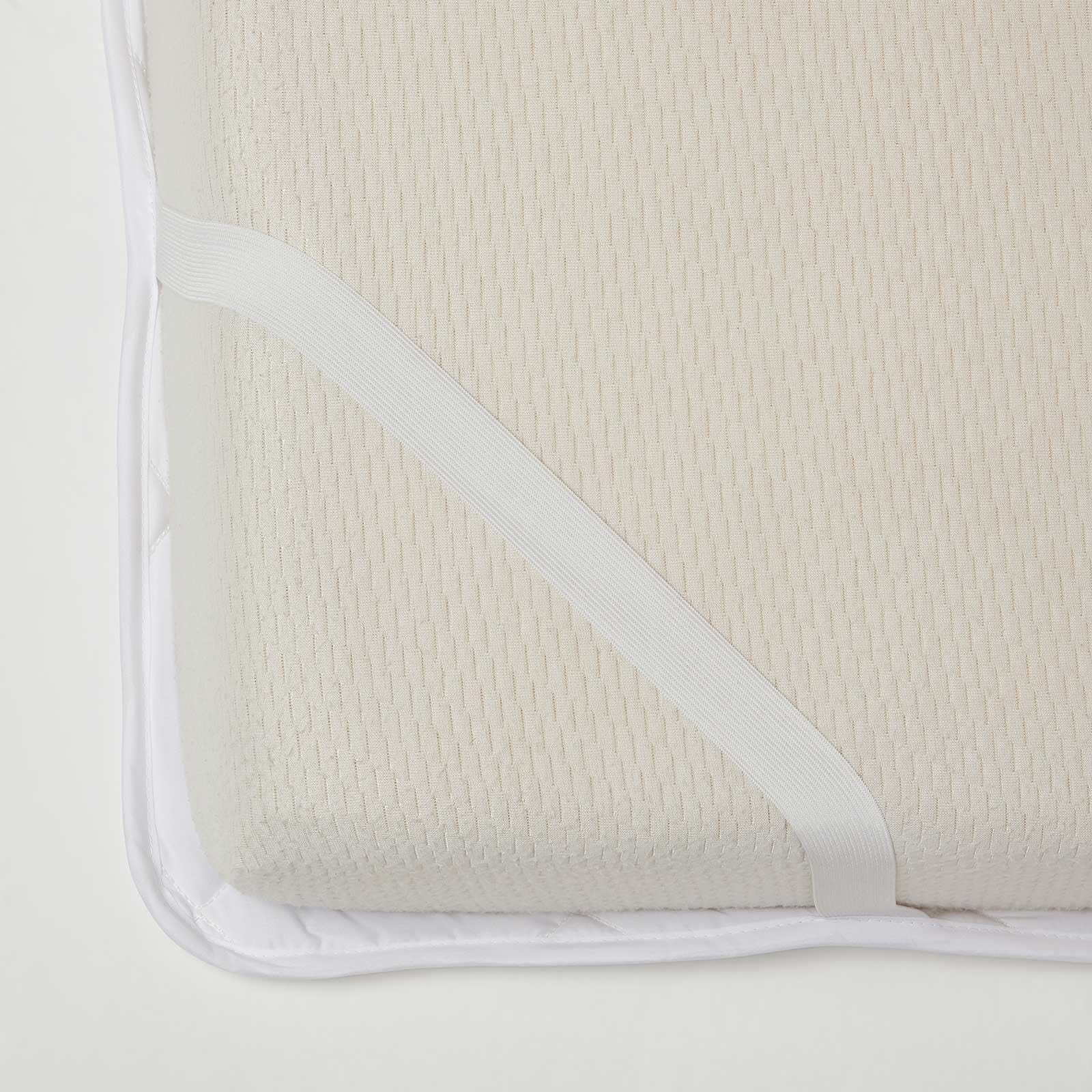 HOMESCAPES Topper per neonato rinfrescante, 60 x 120 cm, set di 2, traspirante e ipoallergenico, effetto fresco al tatto, certificato Oeko-Tex