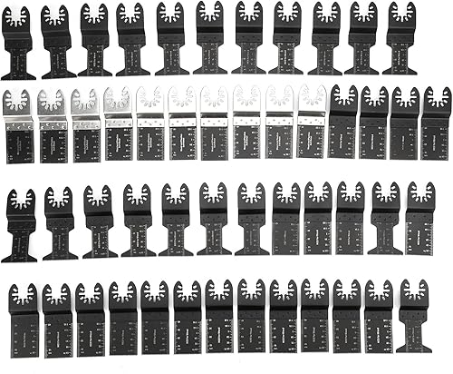 Hojas de Sierra Oscilantes, 50 Piezas, Herramientas Oscilantes Profesionales Uni