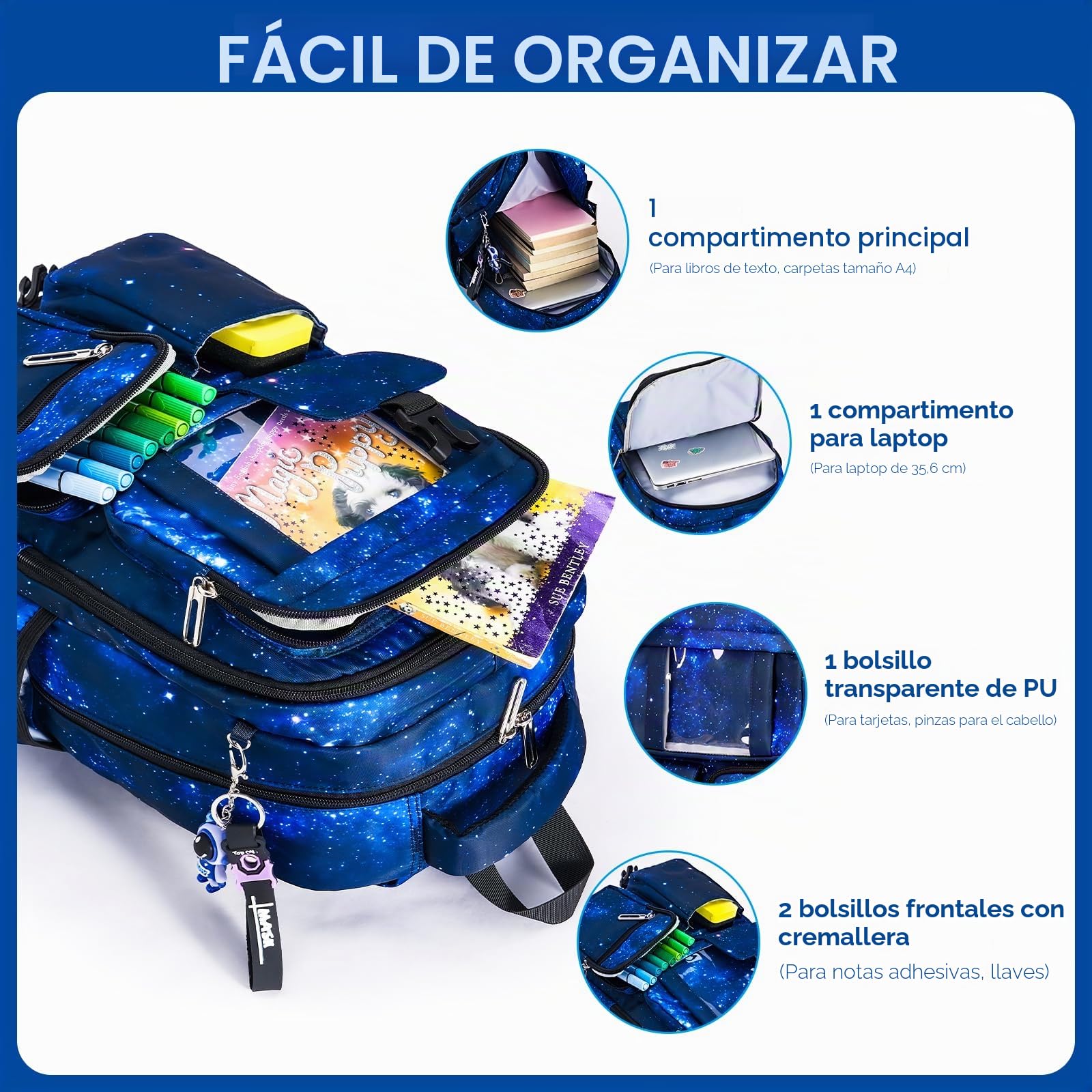 Amythe Mochila Escolar Niño, Mochilas Colegio Transpirable, 8 10 12 Años