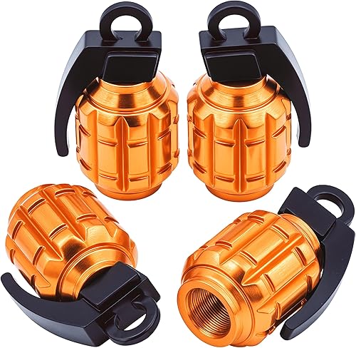 4 tapas de vástago de válvula de neumático, tapas universales de válvula de neumático de aleación de aluminio para automóviles, camiones, SUV,