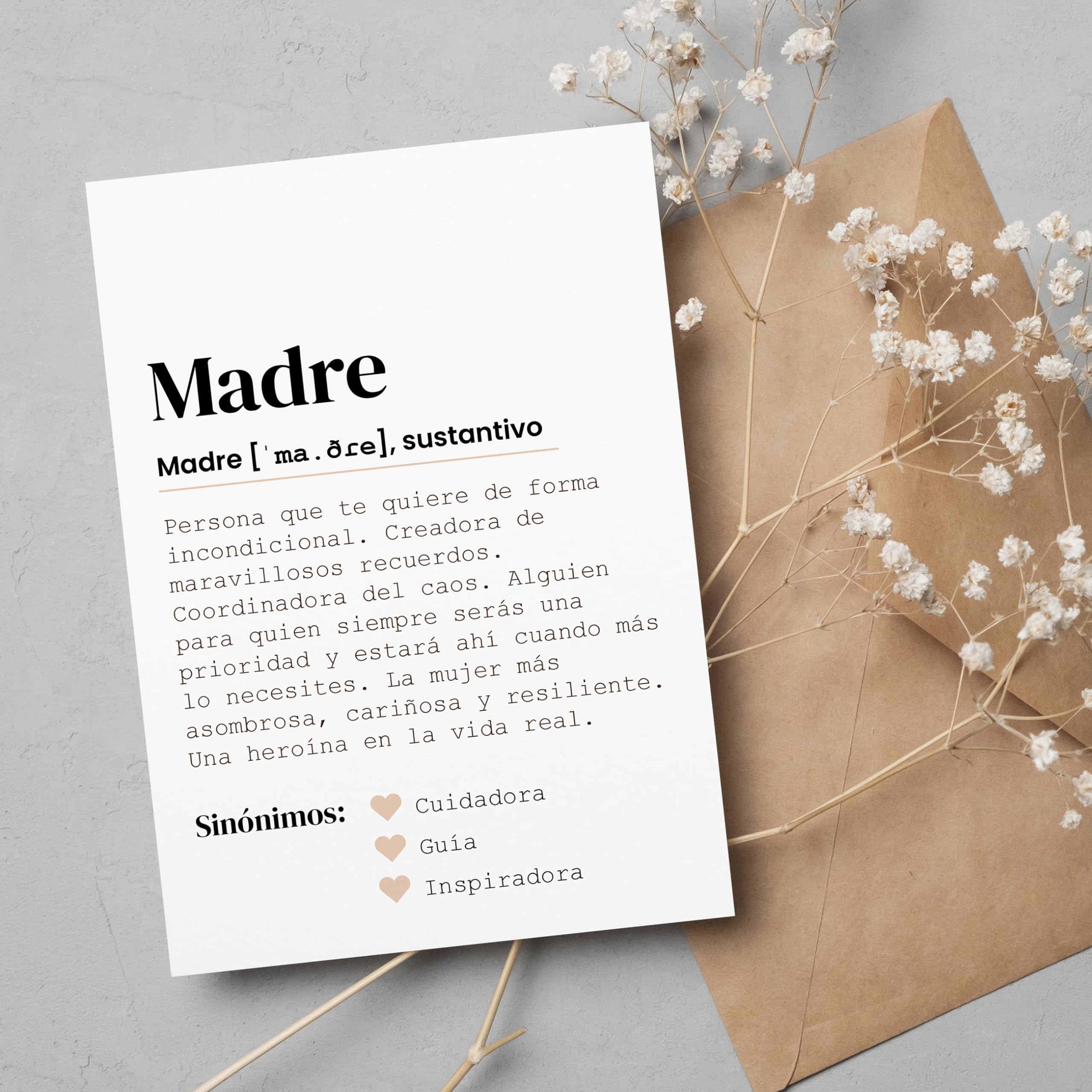 CONTRAXT Tarjeta regalo Dia de la Madre. Regalo original madre Postal mama cumpleaños mama Felicitacion tarjetas feliz día de la madre — view 5