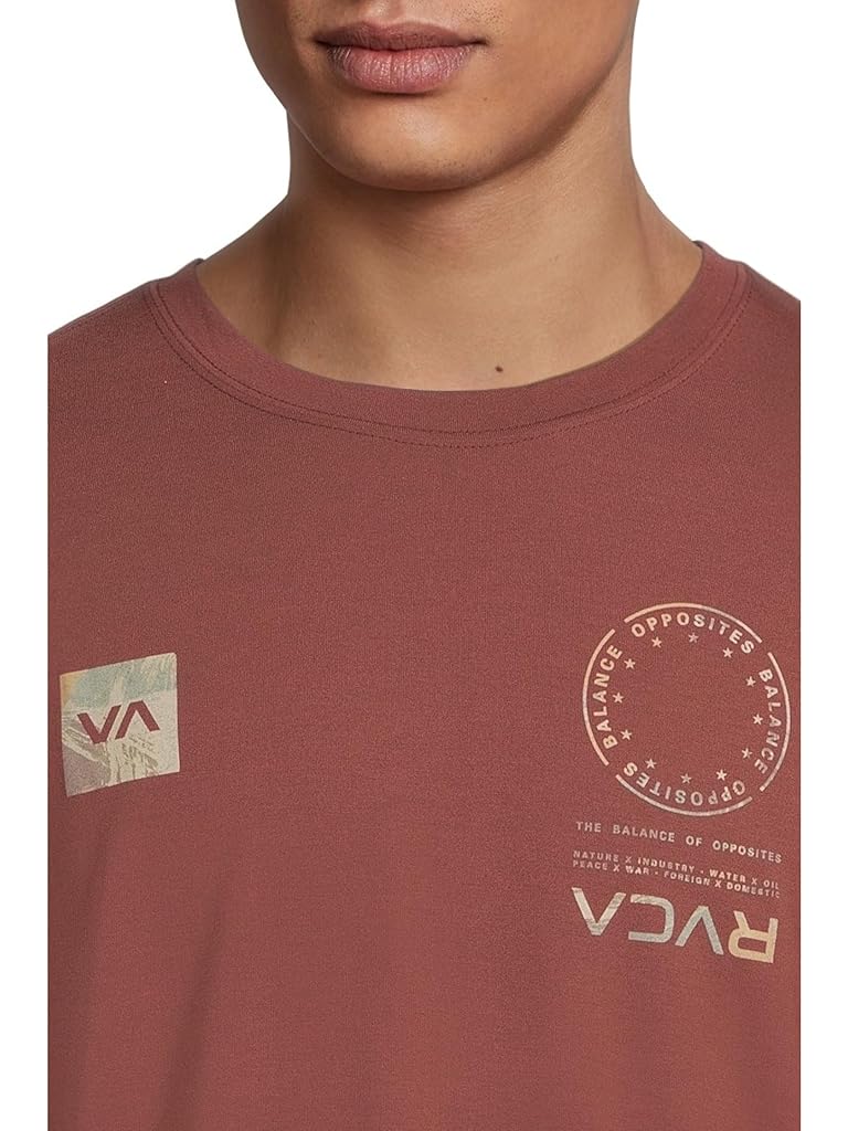 Brown RVCA Va Mark Fill Short Sleeve