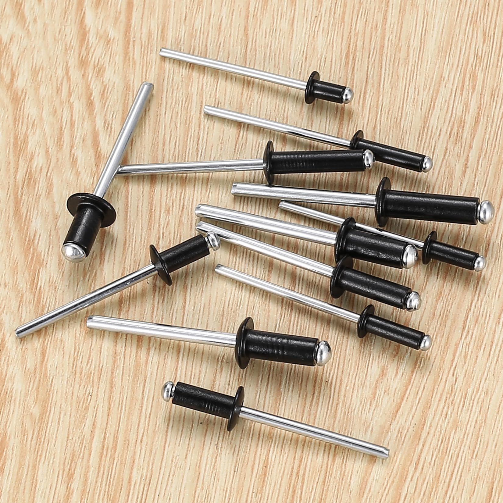 300 Pcs Pop Rivets Assortment, Aluminum Blind Rivets Set, Flange Blind Rivets with Shaft Mandrel, Open End Rivets - Image 4