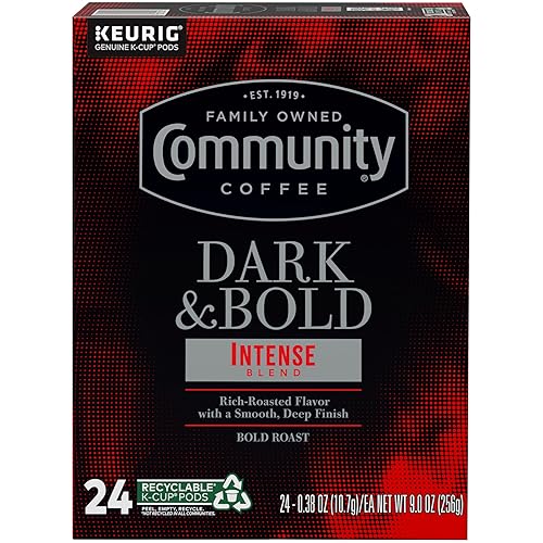 Vista 46 de Community Coffee Dark & Bold Espresso Roast - 12 cápsulas de café tostado extra oscuro, compatible con cafeteras Keurig 2.0 K-Cup, 12