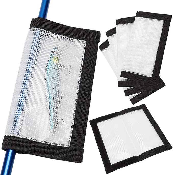Lot De 6 Housses De Protection Pour Leurres – 5,9 Pouces – Poches En Toile Pour Hameçons Et Appâts