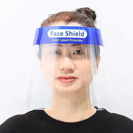 Amazon Co Jp Amazon Co Jp限定 フェースシールド 10枚セット 使い捨て 透明 保護シール付き 日本国内検品出荷 産業 研究開発用品