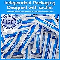 Vista 3 de 120 Saline Packets,Sinus Rinsing Packets for Neti Pots,Neti Pot Salt Packets Individually Wrapped,Nasal Rinse Packets Neti Pot Salt for Nasal Azul