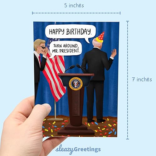 Miniatura 4 de Sleazy Greetings Divertida tarjeta de cumpleaños de Joe Biden para hombres o mujeres, divertida tarjeta de cumpleaños para él o ella, regalo de