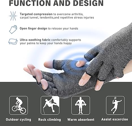 Arthritis Kompressionshandschuhe 2 Paar - Bequeme Handschuhe Bei Gelenkschmerzen