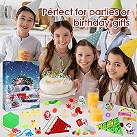 Vista 5 de Calendario de Adviento fidget para niños, calendario de Adviento de cuenta regresiva de Navidad 2025 de 24 días, caja sorpresa de juguete