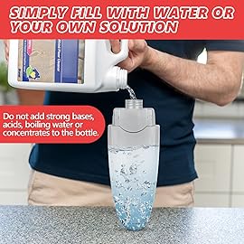 HOMTOYOU Microfiber Hardwood Floor Mop: Dust Spray Mops for Cleaning Wood Home Kitchen Floors - Wet Mopping & Dry Sweeping - 3 Reusable Refills & 1Pcs 400+ML Refillable Bottle