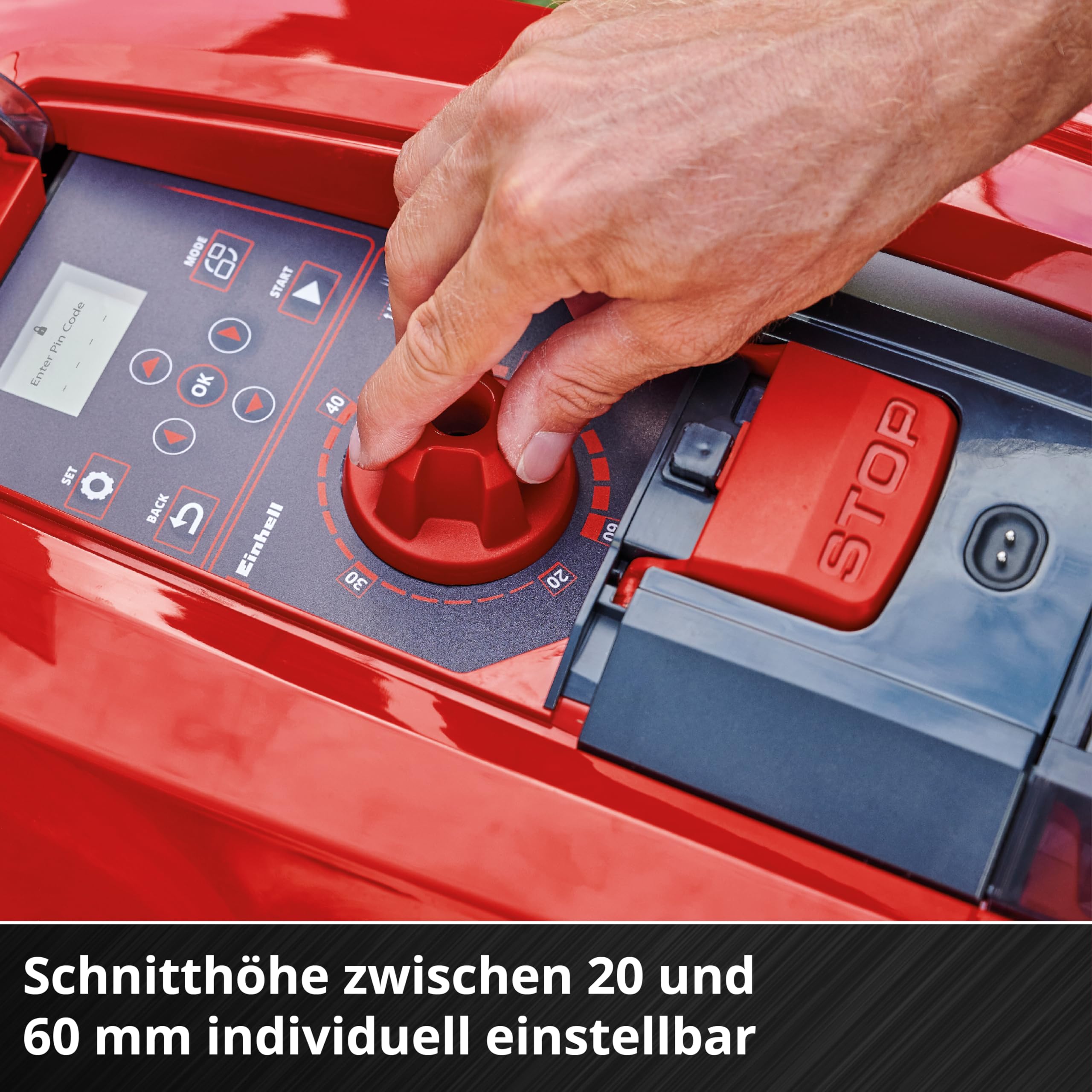 Einhell Mähroboter FREELEXO SMART 750 Power X-Change (Smarte Vernetzung, wetterabhängige Mähzeitberechnung, bis 750 m², Second Area Modus, inkl. Installationskit)