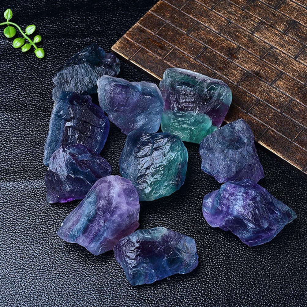 Zerodeko Mehrfarbiger Fluoritstein 500g aus Stein als Deko und Duftstein | 1 Beutel, 3 bis 5cm Stücke, Handgemacht, für Aromatherapie und Raumdekoration