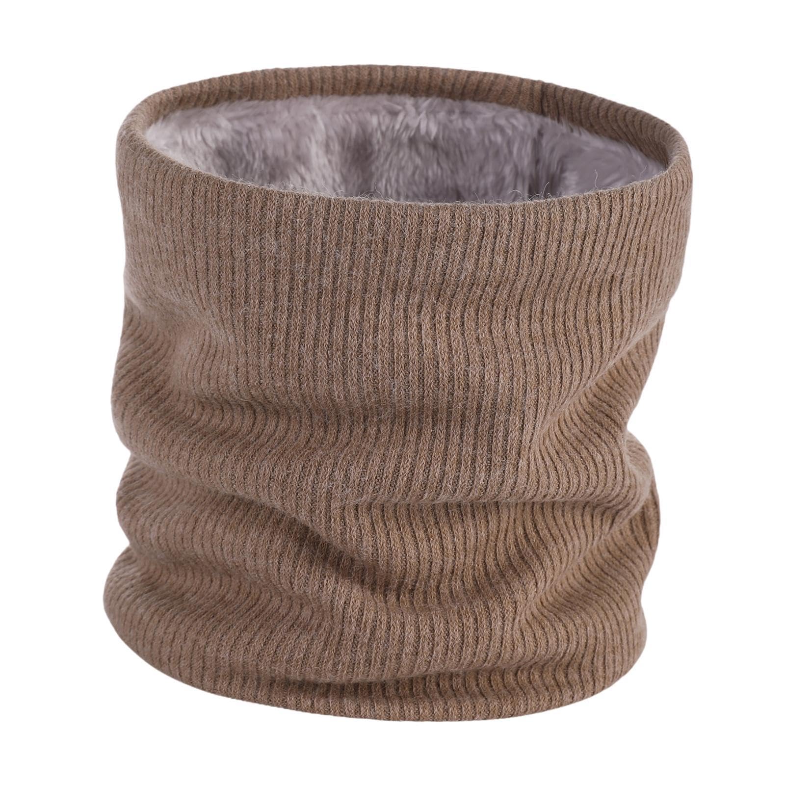 Winter Neck Warmer Women Men Thermal Snood For Snowboarding Bicycling Biking Khaki | Womens Accessories | Scarves & Wraps-image-8
