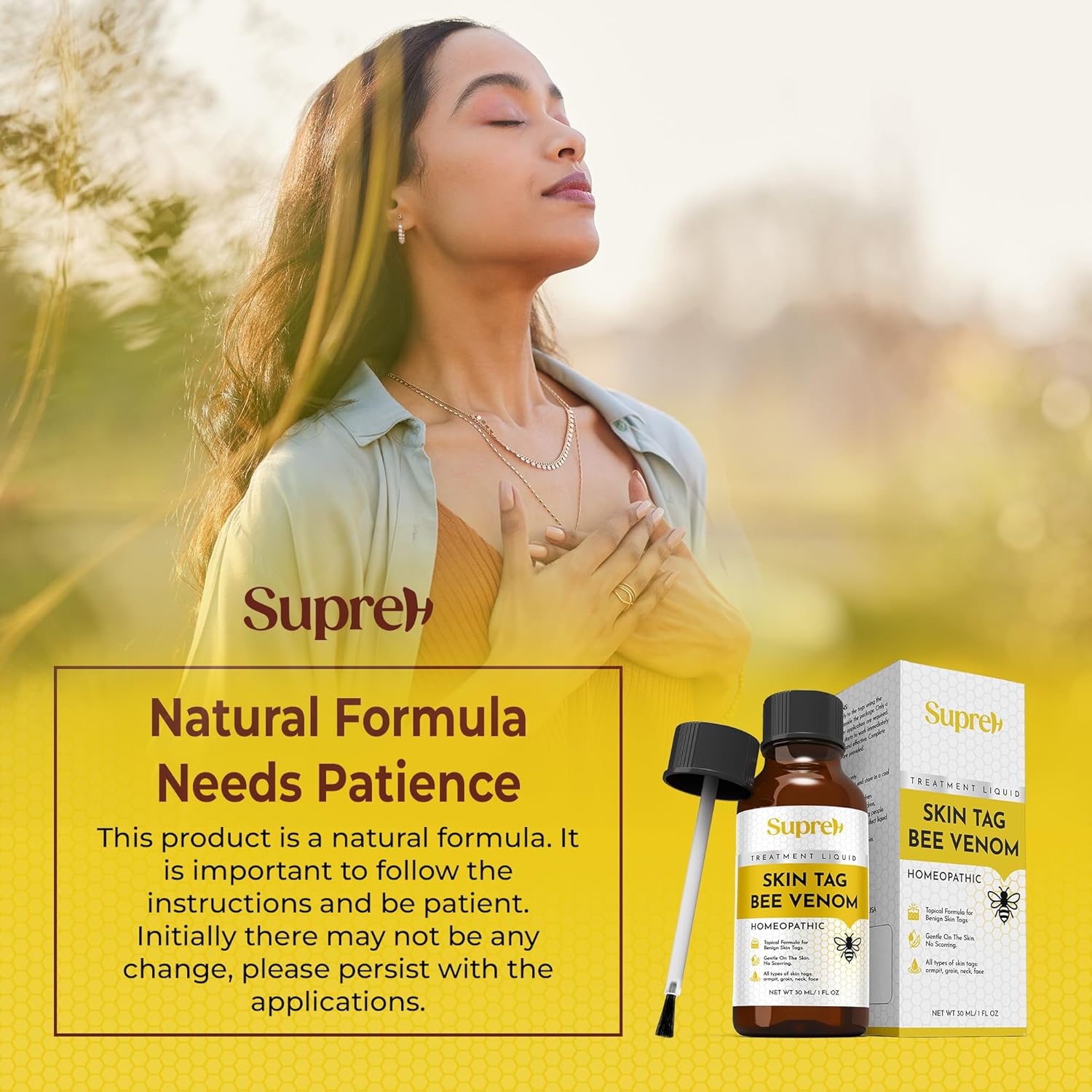 SupreH Fast-Acting Bee Venom Wart Skin Tag Remover for Men and Women 10