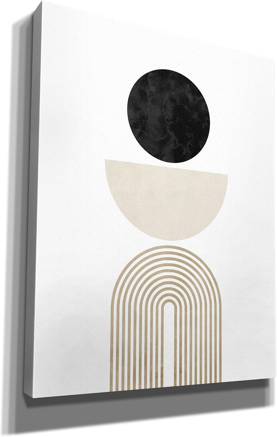 Epic Graffiti 'Black Beige No. 1' by Brandon Wong Canvas Wall Art, 26" x 34"