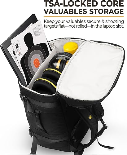 Miniatura 3 de TradeSmart Mochila Range para armas y munición  3 bolsas de rango TSA, protección para oídos y ojos y funda rígida incluida, para él y ella