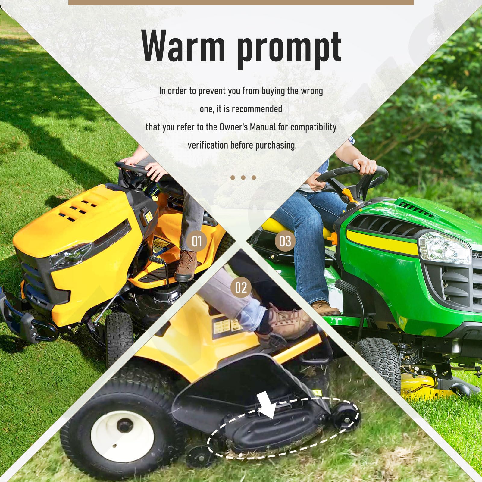 Haiouus 631-05195A 631-05195 Mulch Plug, Compatible with MTD 42