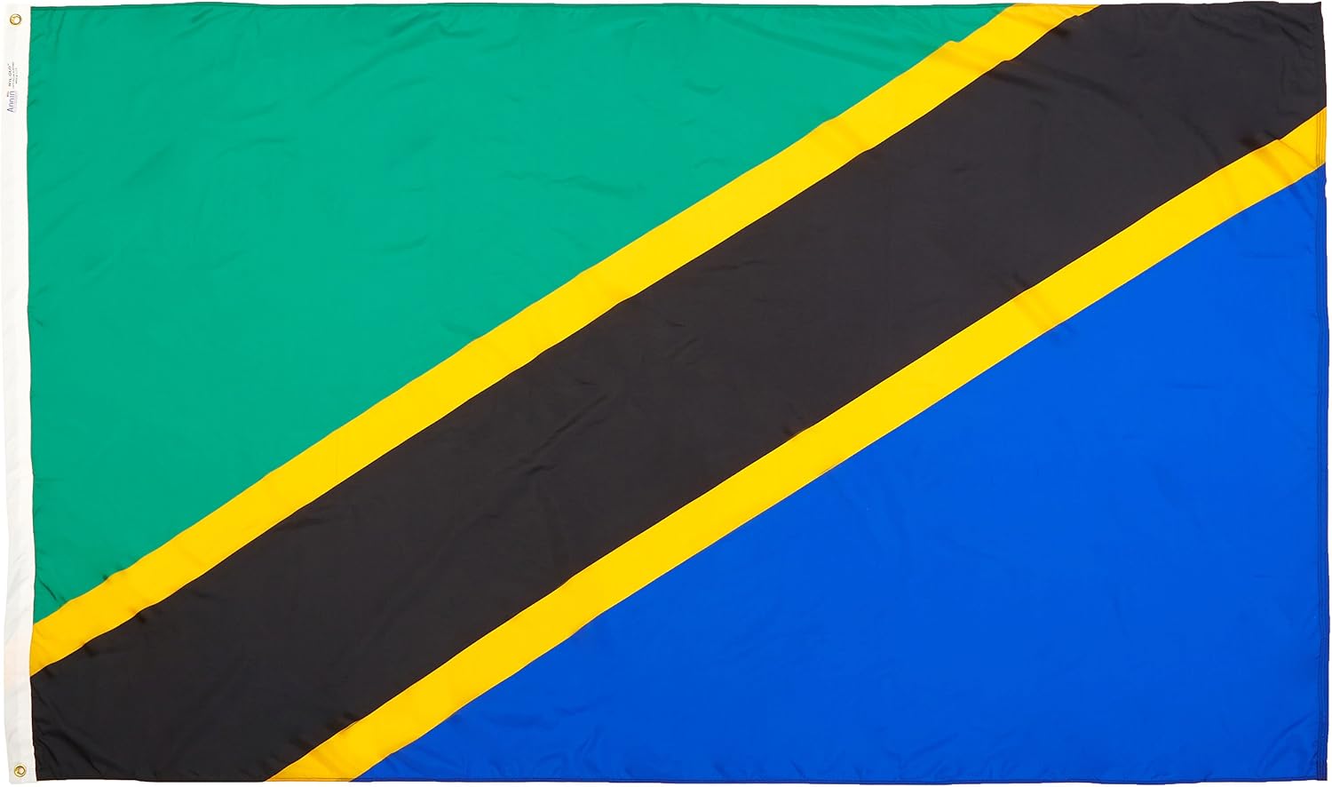 Annin Flagmakers Tanzania Flag USA-Made to Official United Nations Design Specifications, 2 x 3 Feet (Model 198298)