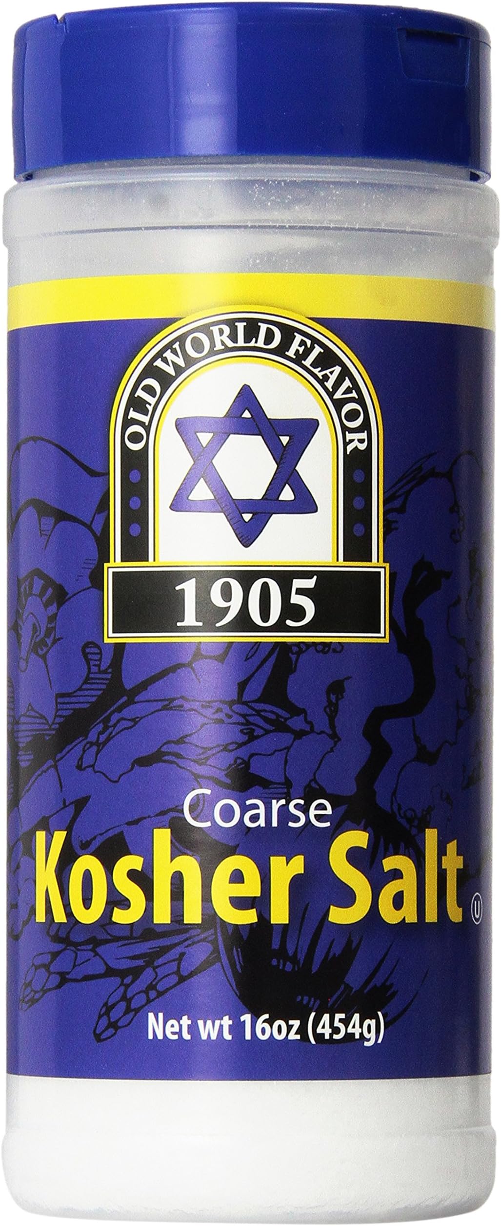 1905 Old World Coarse Kosher Salt 16 Oz (2 Pack)