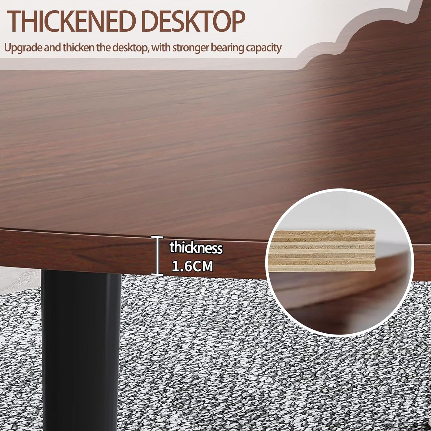 Large Foldable Table Top Extender, Solid Wood Large Round Foldable Table top, No Legs Tables Tops Only, 47/55/59/63/78Inch Circular Tabletops, Tables Extender(White Stone Pattern,47in)