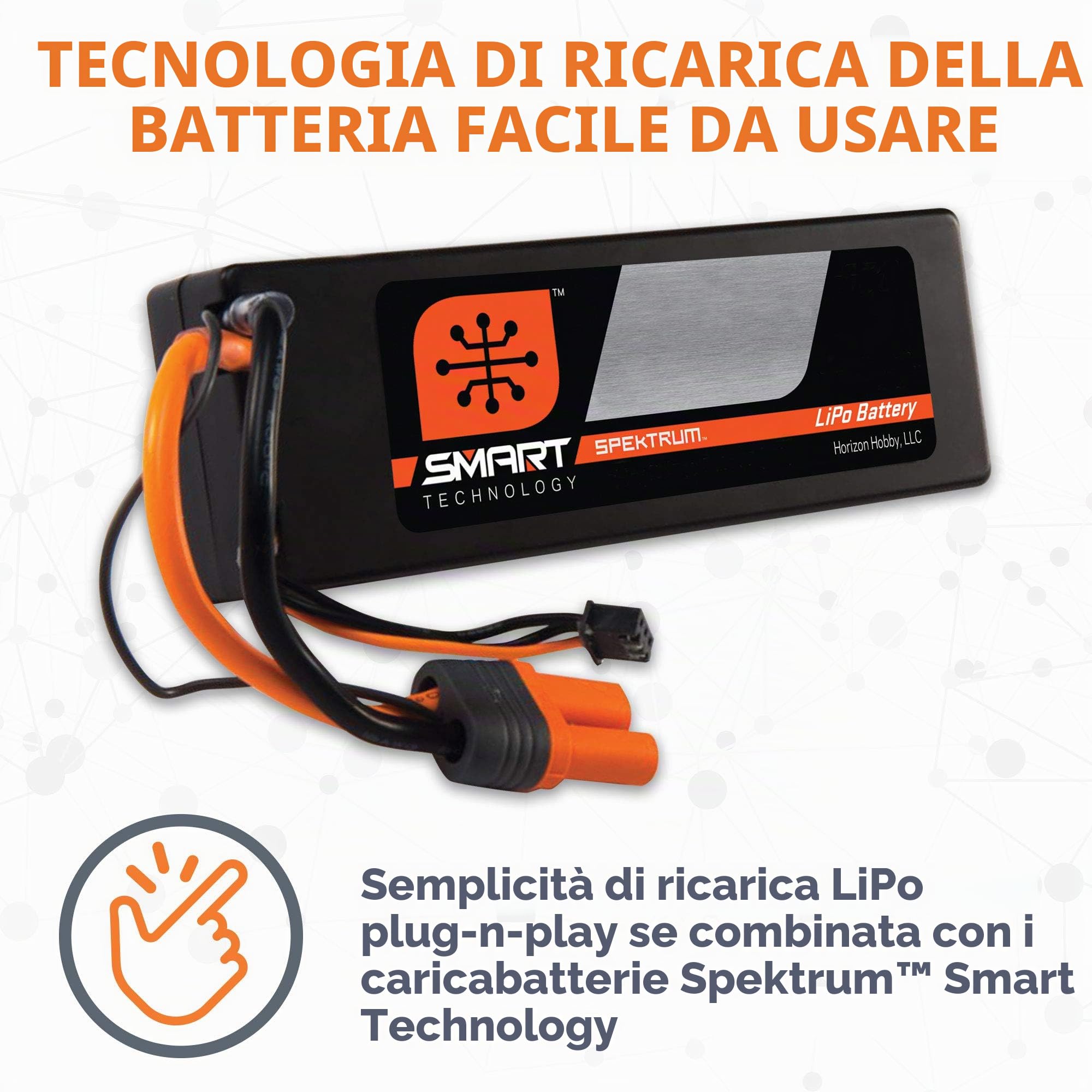 11,1 V 5000 mAh 3S 100C Smart Hardcase LiPo: IC5
