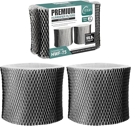 HWF75 - Filtro humidificador para Holmes HWF72, HWF75CS, HWF75PDQ-U, filtro D. Compatible con humidificador Sunbeam SCM3501 SCM3502 SCM3656 SCM3657