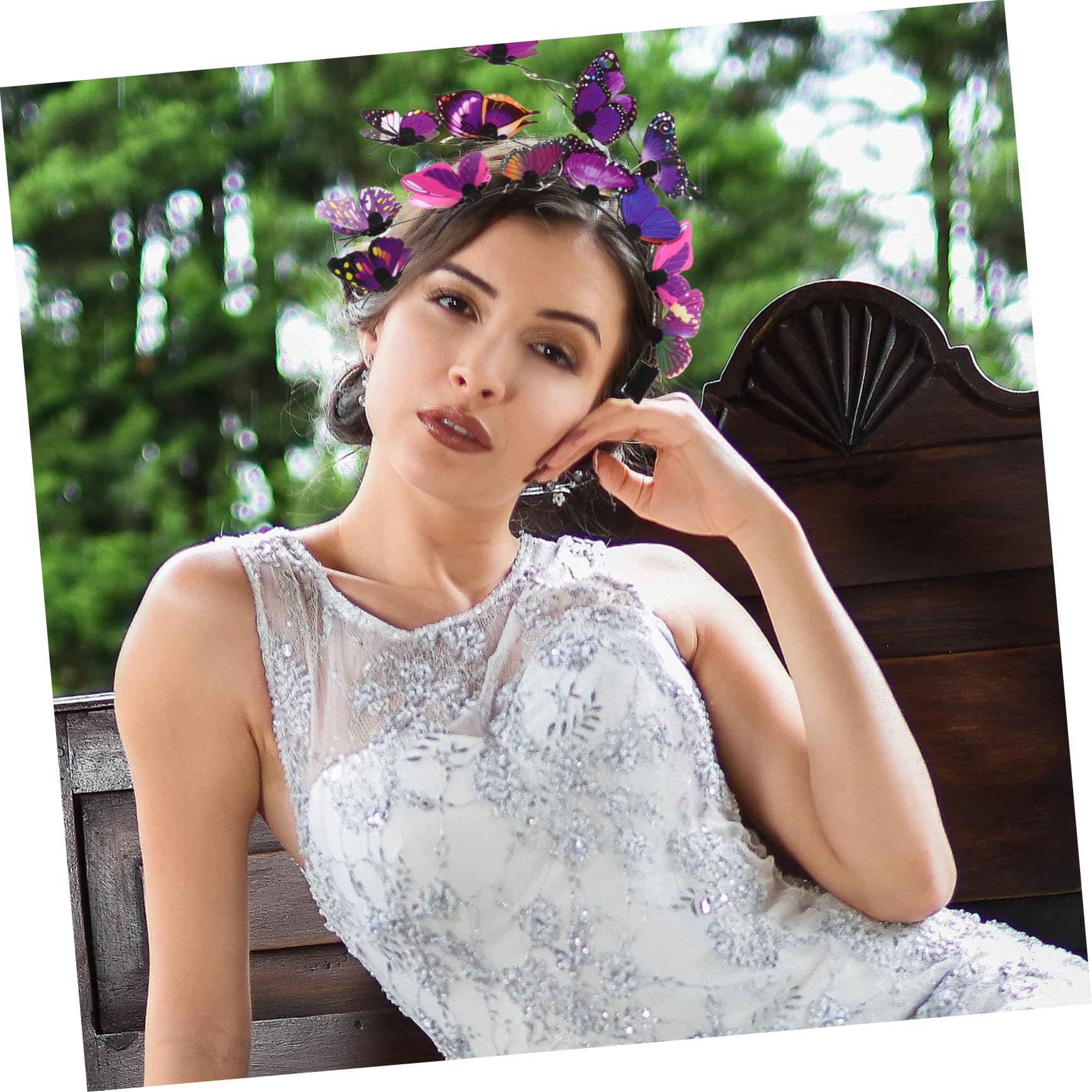 Didiseaon 3 Piezas diadema de diademas novia tiara Decorar accesorios para el cabello para niñas accesorios para el cabello brillar sombrerería verde venda Perder
