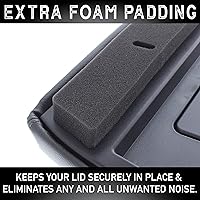 Vista 5 de EcoAuto Kit de repuesto de tapa de consola central para 99-07 Silverado, Avalanche, Suburban, Sierra, Yukon - Reemplaza OEM 19127364, 19127365