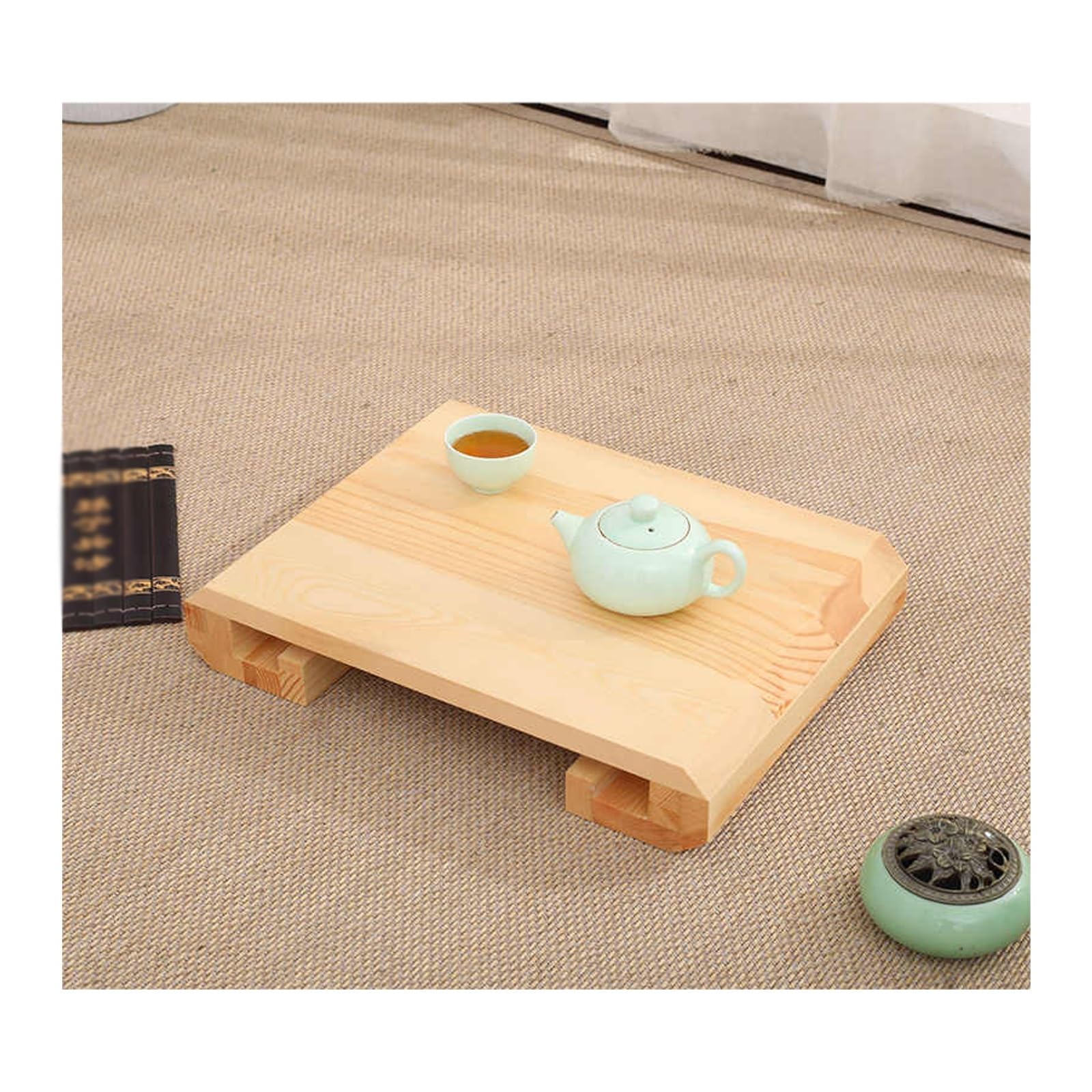 step stool, Solid Wood Material, Thickened Board, Stable Load-Bearing, Suitable for A Variety of Scenarios(Wood Color)