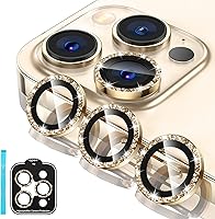 Vista 11 de Tensea Protector de lente de cámara para iPhone 14 Pro Max, protector de lente de cámara de vidrio templado 9H, protector de pantalla, anillo