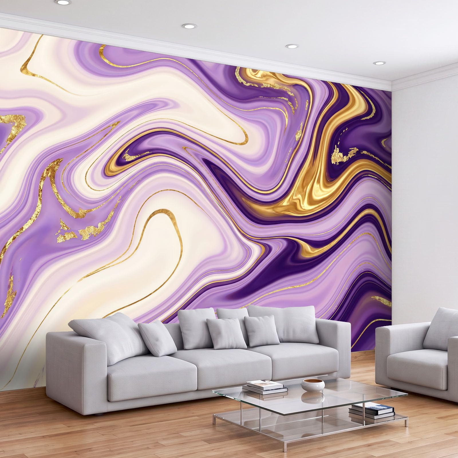 Abstrakcyjny płyn elegancka romantyczna tapeta samoprzylepna 350 x 256 cm