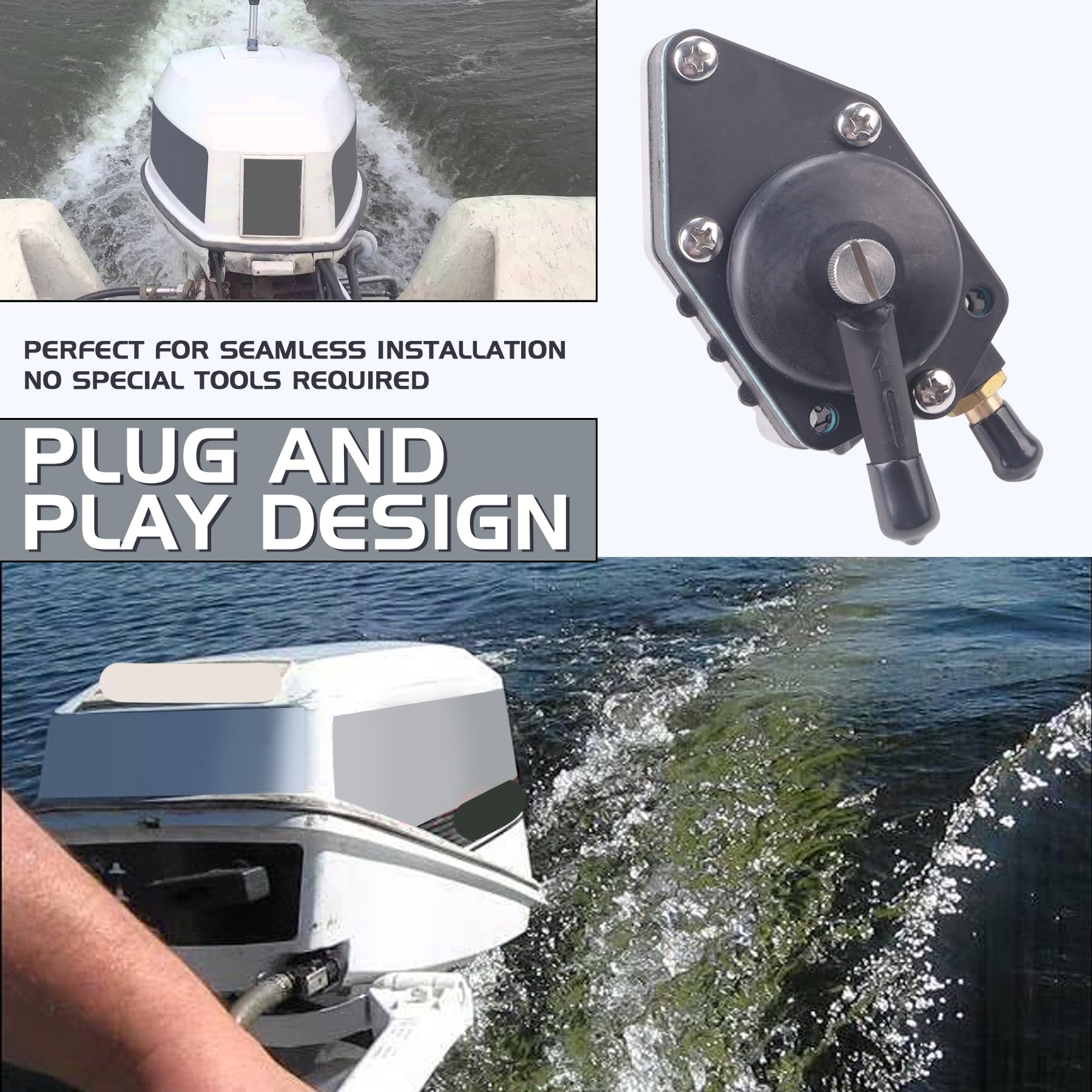 Fuel Pump For Johnson Evinrude 9.9hp 15hp Outboard Motors - Replaces OMC 438562, 434728 - 90-Day Warranty 9 thumbnail image