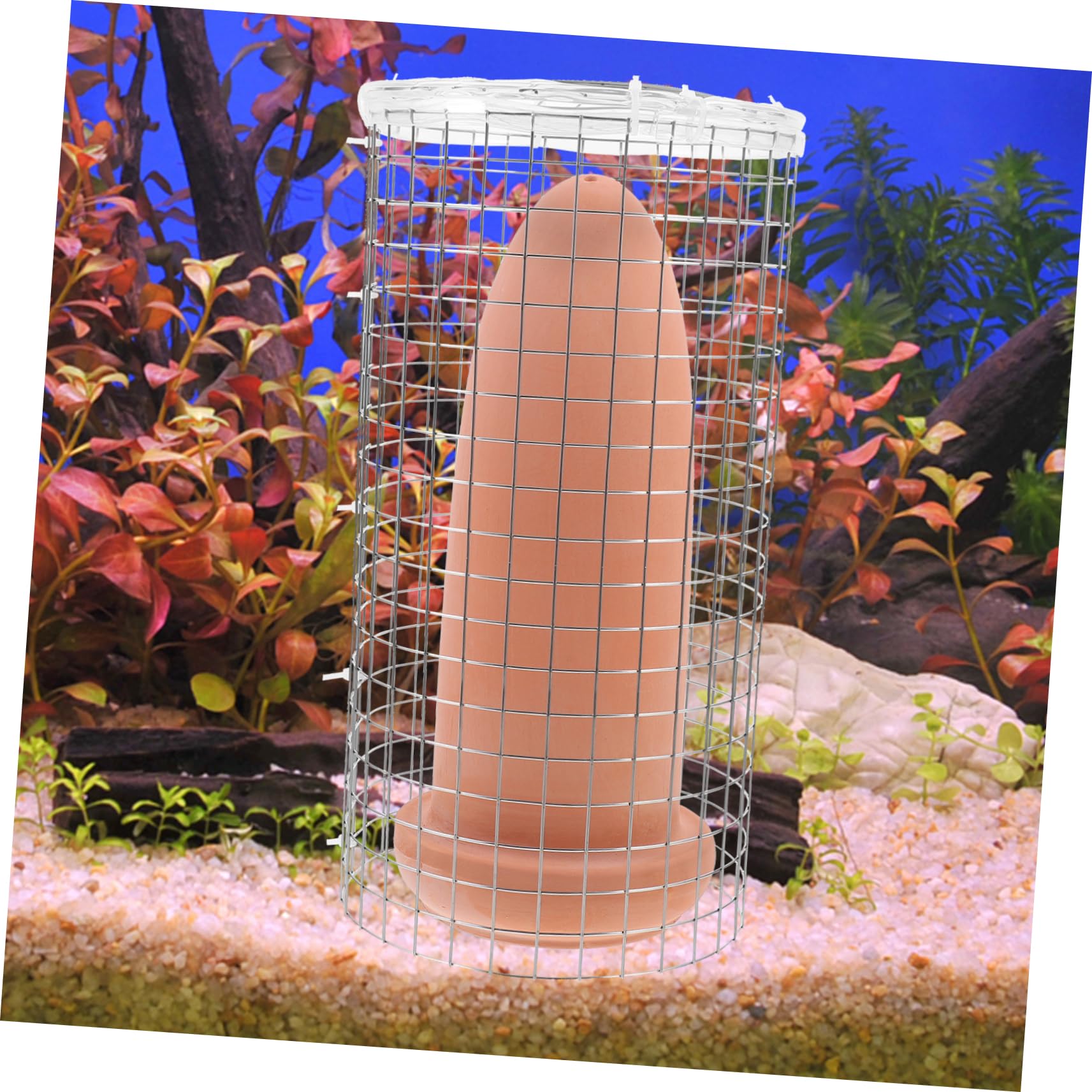 Ablaichkegel Skalar Laichkegel Aquarium Höhle Keramik Spachtelkegel Zuchtkegel Aquarien Dekoration für Clownfisch Angelfisch Wassertiere Laichhilfe zur Eiablage Fish Tank Deko