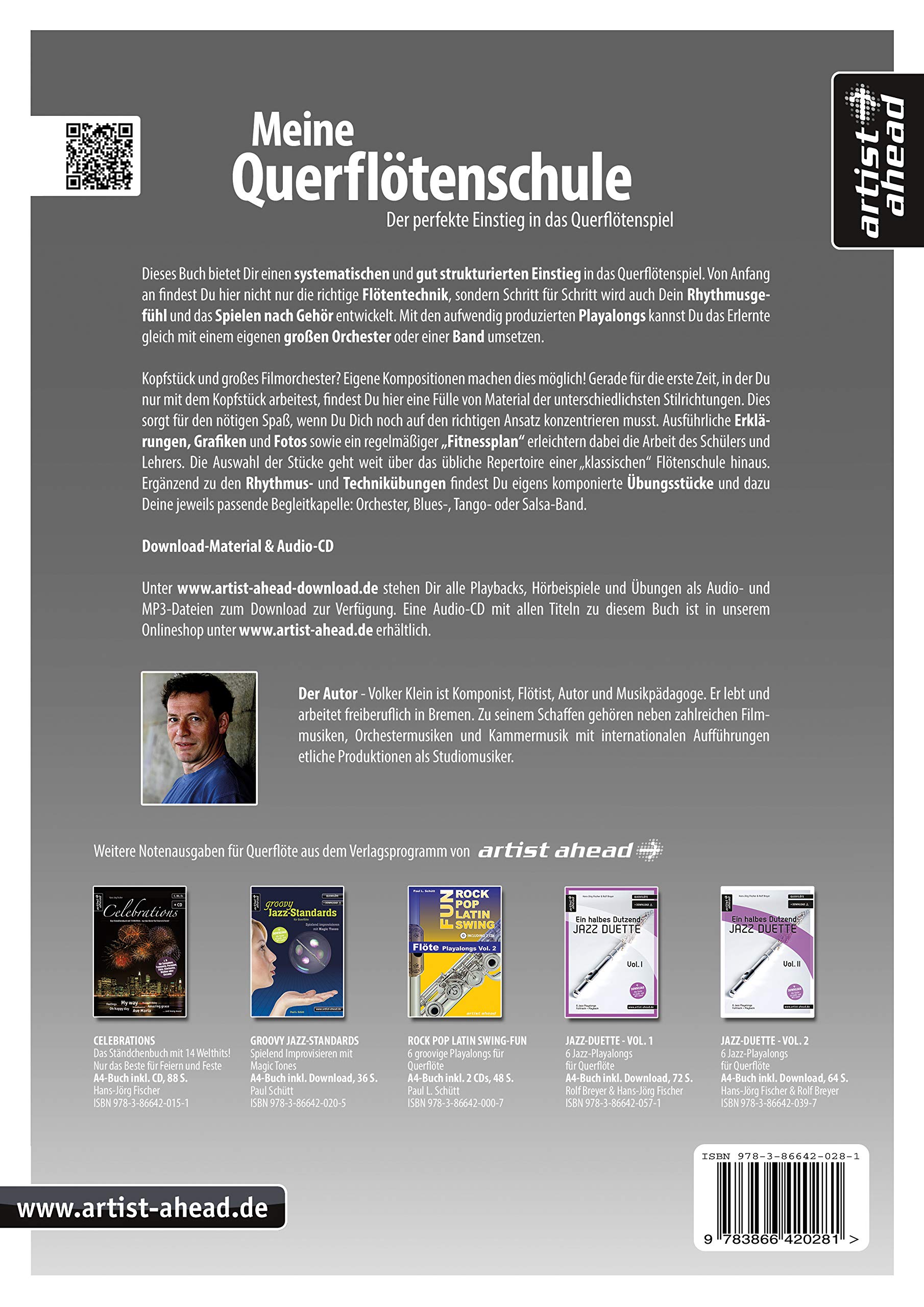 Meine Querflötenschule: Der perfekte Einstieg in das Querflötenspiel (inkl. Audio-Download). Lehrbuch für Anfänger. Musiknoten für Flöte