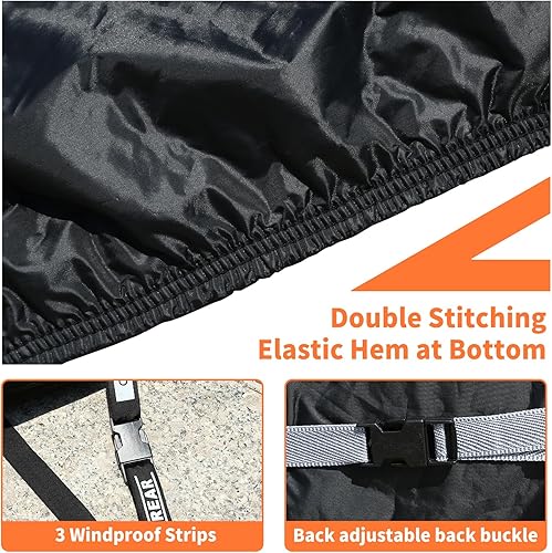 Miniatura 7 de Coverado - Funda impermeable para automóvil para todo tipo de clima, protector de granizo de algodón suave, protección contra tormentas UV, cubierta