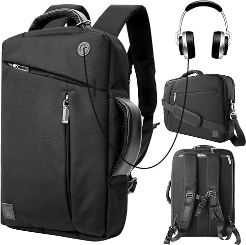 Bolsa de hombro para laptop de 13, 14, 15, 15.6, 17, 17.3 pulgadas para hombres y mujeres, mochila de viaje para la escuela, trabajo