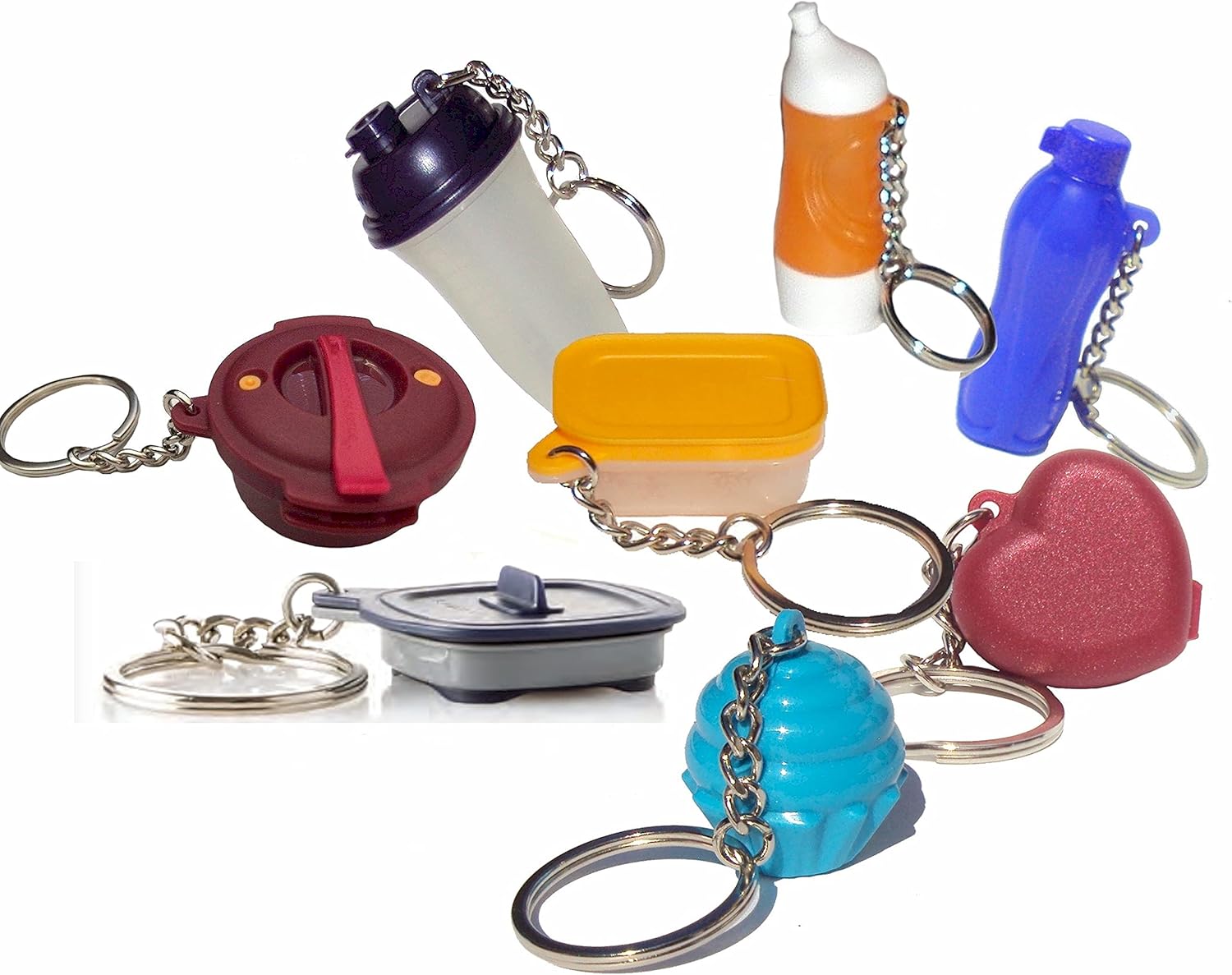 Tupperware Miniature Keychains Lot of 8 Tiny Treasures at Amazon Women