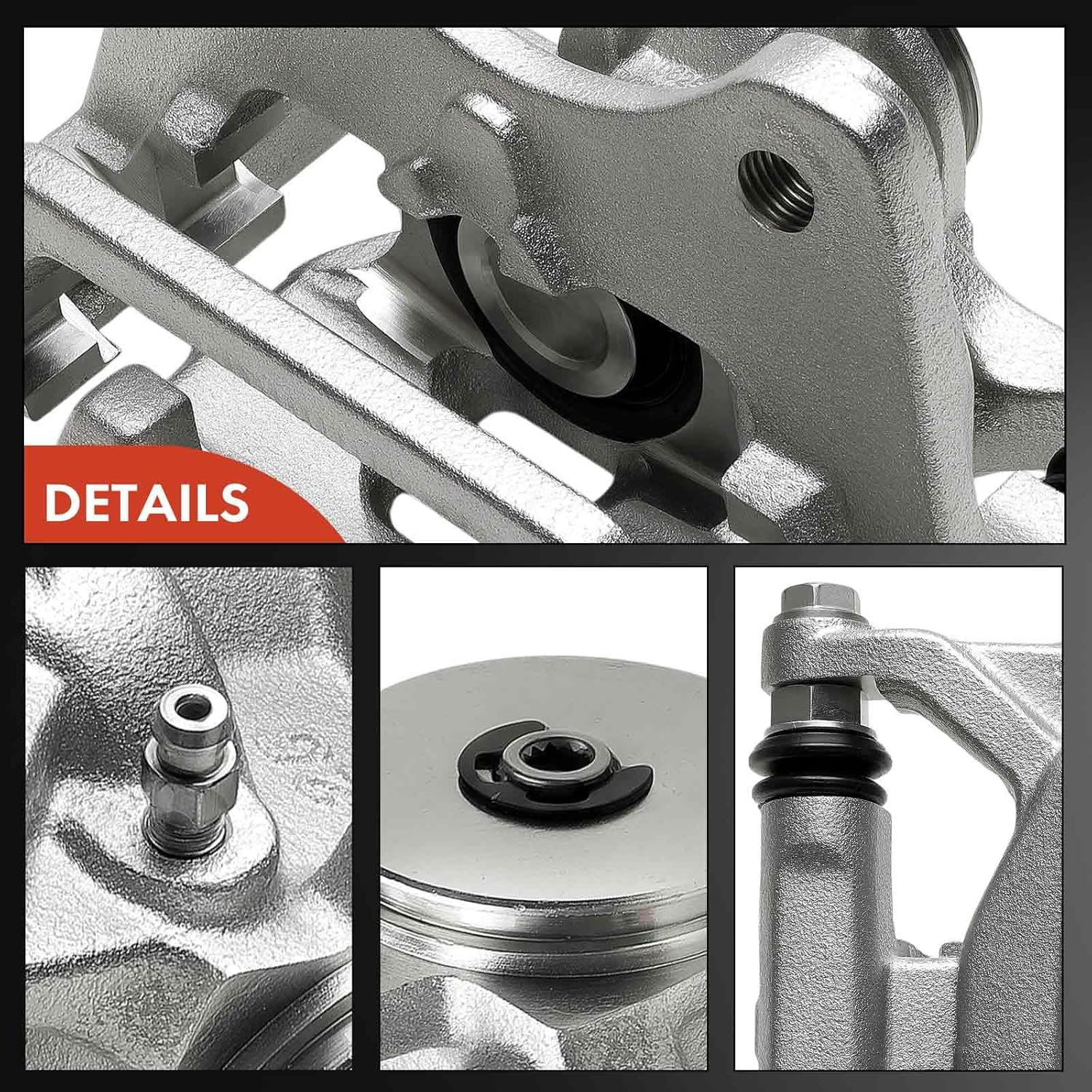 A-Premium Disc Brake Caliper Assembly with Bracket Compatible with Lexus RX350 2016-2022, RX450h 2016-2022, RX450hL 2021-2022 - Rear Right Passenger Side